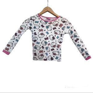 🌈 6/$60, Hello Kitty White Girls Thermal, Size 8